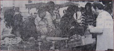 2 ème marché du Bourny  (cliché Ouest-France du 10 juin 1977)